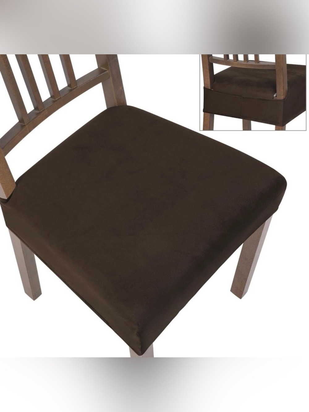 SearchI Stretch Dining Chair Seat Covers 6pc set